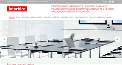 Desktop Screenshot of interbiro.si